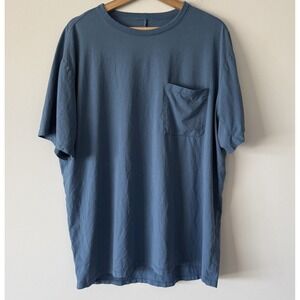 Lululemon The Fundamental T-Shirt Blue Short Sleeve Gym Casual Men's XL (NO TAG)